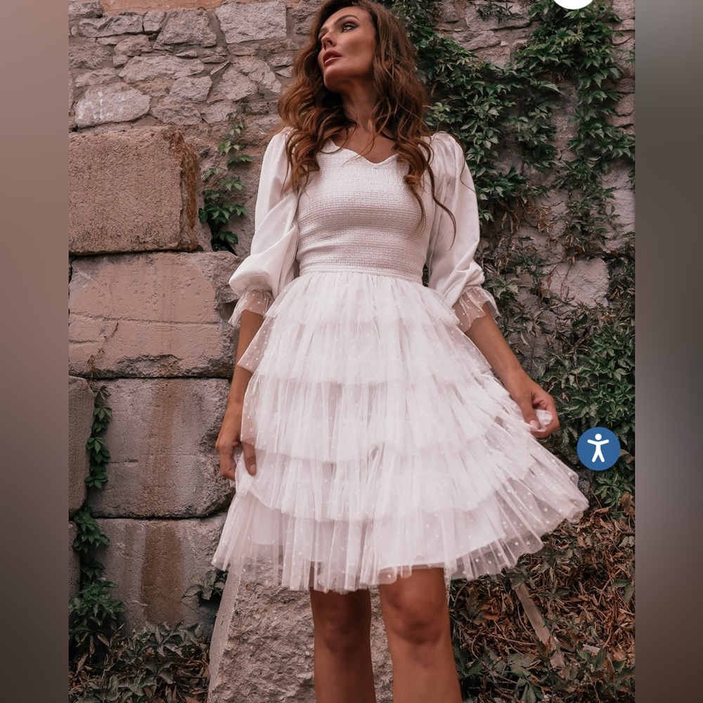 Jessa Kae Maisy Dress - White